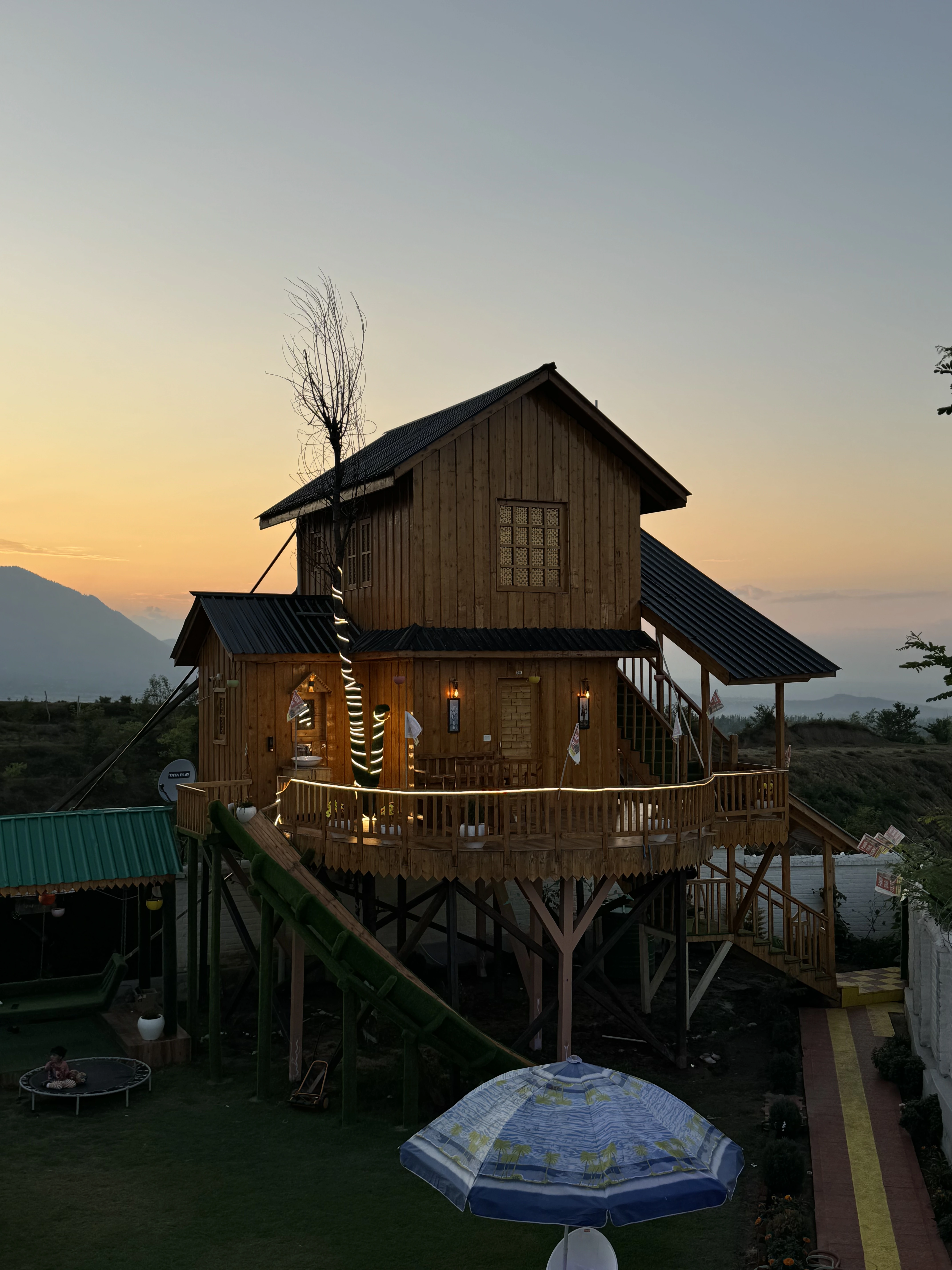 Panun Ghar luxury meadow estate facade and premium architecture in Doodhpathri Kashmir